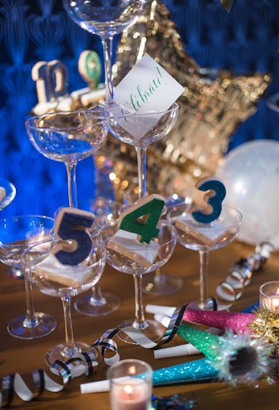 Number-shaped sugar cookies, provided by Arlington, Virginia-based bakery Sugar Pixie Sweets, are a unique way to count down to midnight.