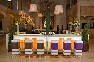 Make your bar unique with accent seating and custom graphics.