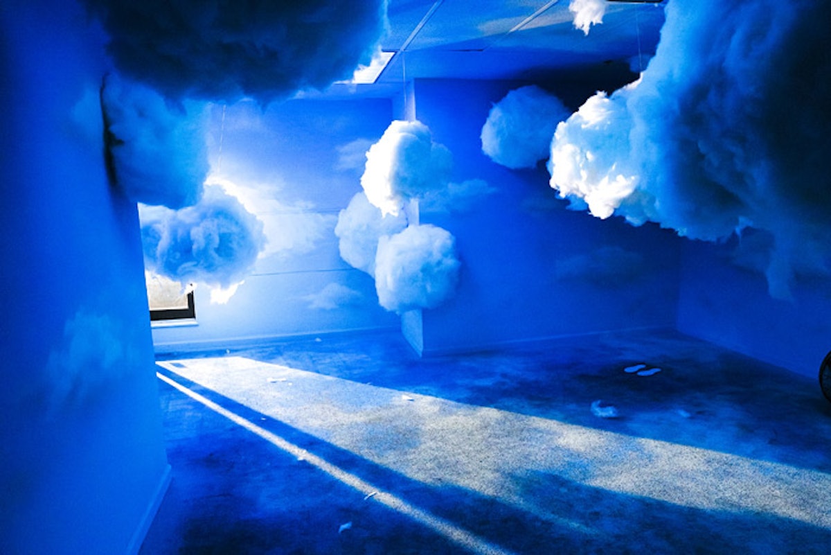 The Lightshow/Cloud Ceiling Mural/Theater/ Louis Vuitton Wall