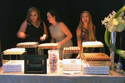 Cellar Door Chocolates will set up stations serving various truffles and chocolates.