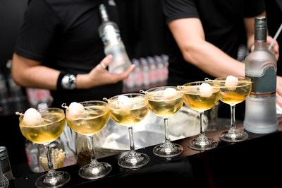 Lychee Martinis - Bartenders at a Brand Launch Cocktail Party