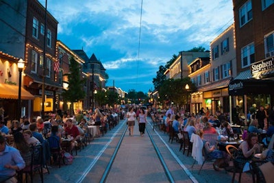 'Dining Under the Stars' in Media, Pennsylvania