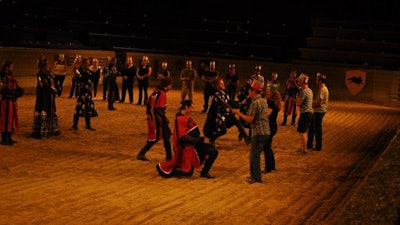 Team Building Medieval Style in the Sand Provides Hands-on Learning