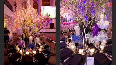 Mannequin centerpieces for The Horticultural Society of New York's 2012 Flower Show Dinner Dance