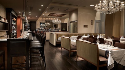 Del Campo main dining room and entrance.