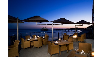 Ocean Front Terrace Evening