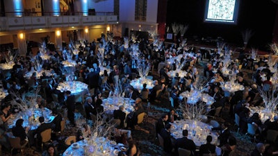 Spare white winter branches for Asia Society Gala 2012 at The Waldorf Astoria