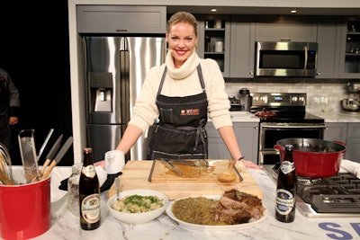 Food Network stars and celebrities, including Giada De Laurentiis, Emeril Lagasse, and actress Katherine Heigl, cooked up meals using the appliances. Heigl performed a live demo of her pork and sauerkraut spaetzle dish.