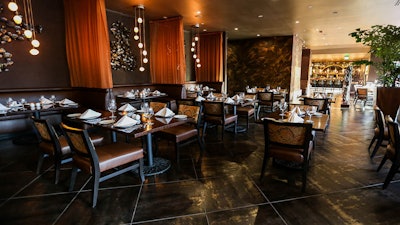 Spice Affair Main Dining Room Indian Restaurant Beverly Hills