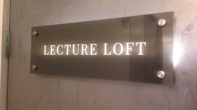 Lecture Loft Door Sign
