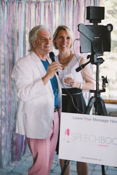Based in Boston, SpeechBooth rents out lightweight video booths that can be delivered to conferences, trade shows, award ceremonies, and other types of events. The app-based video messaging recording unit does not need an attendant, and it allows guests to record messages in HD video. All recorded messages are professionally edited, then saved to an online user account.