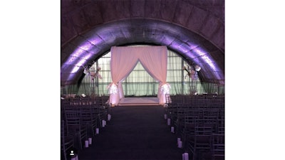 Guastavino's Wedding Chuppa Lighting