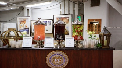 Thirsty? RJC has created a lavender lemonade, hibiscus agua fresca or infused water of your choice.