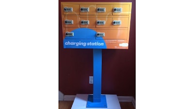 Custom Wrapped Secure Cell Phone Charging Station