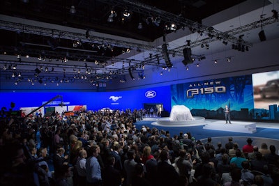 The Ford Motor Company hosted a press conference during the 2014 L.A. Auto Show, which has grown enough to expand into a new venue this year.
