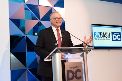 BizBash C.E.O and founder David Adler opened the induction ceremony by talking about his deep roots in Washington.