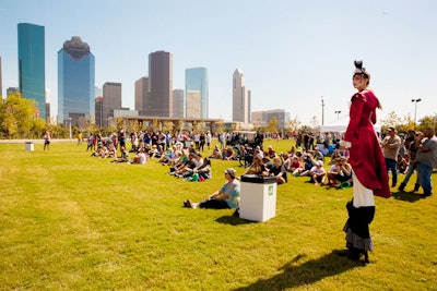 The city recently unveiled Buffalo Bayou Park, a new $58 million transformation project. The 160-acre, 2.3-mile green space has undergone improvements to its trails and bridges and now includes one of the largest dog parks in the city, a nature play area, a visitor center, food service, and several private indoor and outdoor event spaces. Visitors can rent bicycles and paddle crafts through Bayou City Adventures, including stand-up paddleboards, single-person and tandem kayaks, and canoes. Pricing starts at $25. The company also offers teambuilding packages.