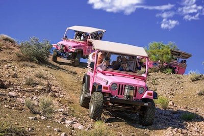 Pink Adventure Tours and Fort McDowell Adventures recently teamed up to offer private driving tours through the desert landscape of Fort McDowell Yavapai Nation, just outside Scottsdale. The two- or four-hour tours—which take place in hot pink Jeeps—teach groups about American Indian history and culture while driving past multiple cacti species. During the longer Sonoran Desert Adventure tour, groups explore the serene 30,000-plus acres of the McDowell Sonoran Preserve before ending up at the Saguaro Lake for a 90-minute boat cruise. Pricing is $94 per adult for the two-hour tour and $135 per adult for the four-hour tour.