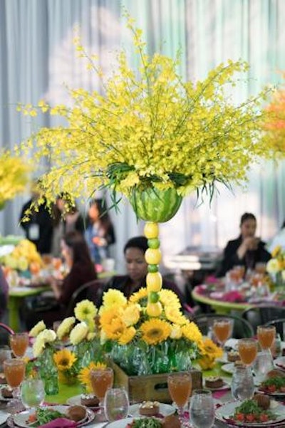 Stunning centerpieces and decor adorned the tables at the Design Luncheon.