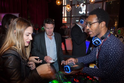 At the after-party, guests used Sound Off Silent Disco headphones to stream different genres of music.