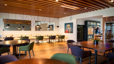 A spacious dining room for any corporate event or private function