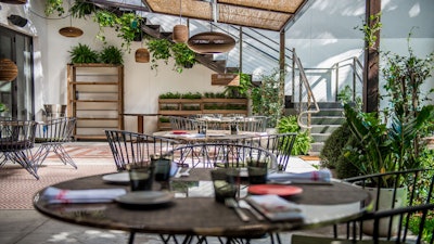 Dine under the stars on the outdoor patio at KLIMA Restaurant and Bar