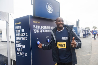 Former Washington Redskins player Darrell Green participated in the run.