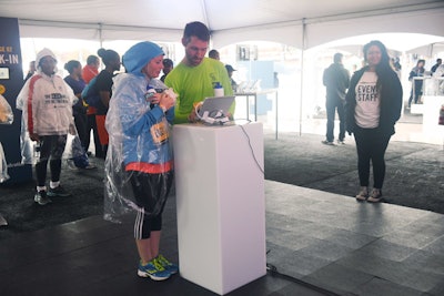 Post-race, participants played interactive games on iPads that helped them learn about retirement savings strategies.