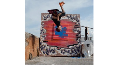 Watch the colors unfold as he flips, break dances and Parkours the picture to life. Edgy! Fresh! Hip!