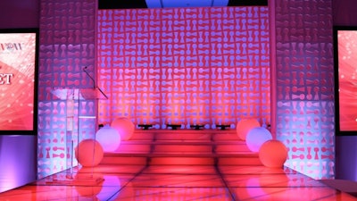 Gala Award Show Illuminated Stage and Decor