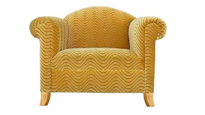 Gold Swirl Funky Chair - Wicked Elements