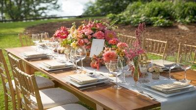 A Soft Palette Of Blushes And Pinks To Add To Elegant Tablescape With A Nod To Vintage Side