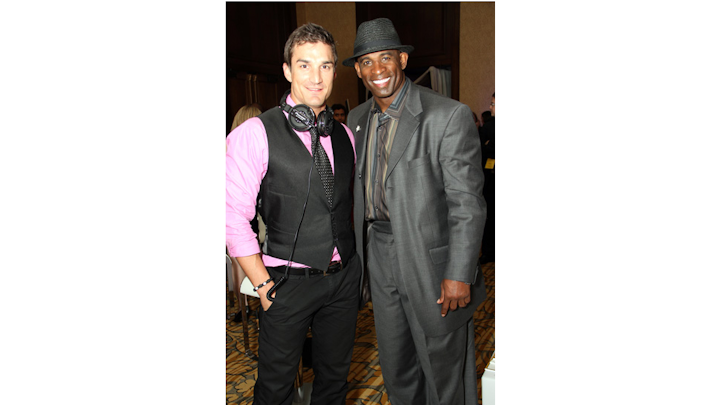 1DJ Brandon Olds playing for Deion Sanders.
