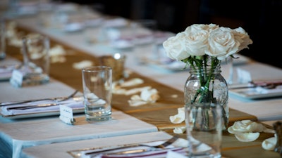 Wedding table setup at FMK