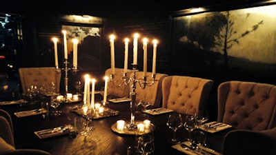 Private dining room accommodating as many as 12.