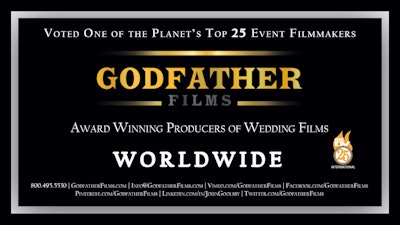 Godfather Films has produced more than 3,000 wedding and corporate films.