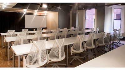 Prequel offers large open spaces with high quality office furniture for meetings and presentations.