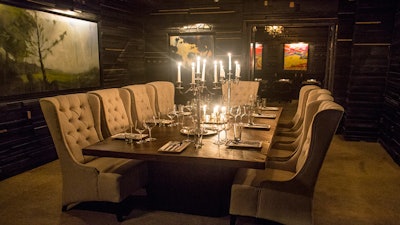 A private dining room for 12