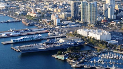 Centrally located in San Diego Bay.