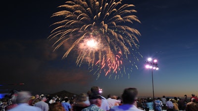 Event guests love Midway fireworks.