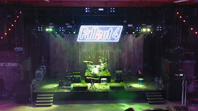 Main stage for Fallout 4 launch party.