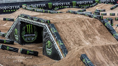 Crossover bridge at Monster Energy Cup.
