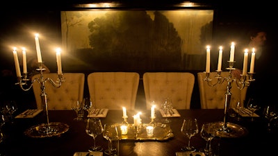 The private dining room seated for 12 guests.