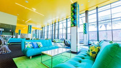 Team Blueprint designs an inviting corporate lounge environment.