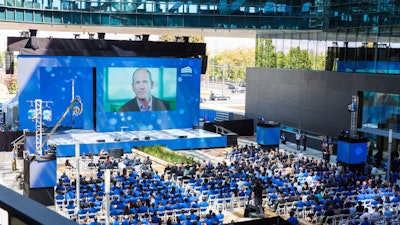 Blueprint Studios designed and produced the grand opening ceremony of Samsung's new U.S. headquarters in San Jose.