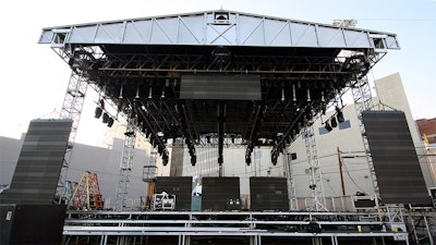 Main stage and roof structure for Jimmy Kimmel Live!