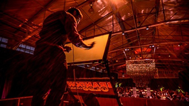 DJ Brandon Olds at San Francisco Fisherman's Wharf.