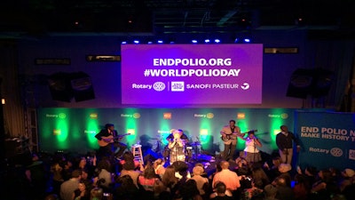 In support of World Polio Day, Time magazine held a live stream of the event.