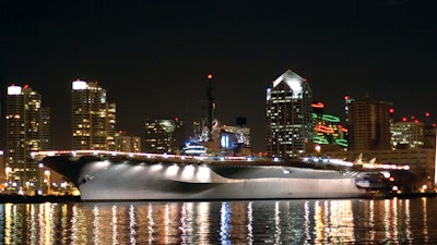 The Midway and San Diego's skyline.