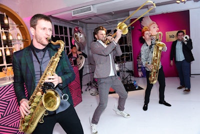 Lucky Chops, a New York-based brass band with a growing YouTube following, performed a surprise set at the event that included covers of Stefani’s music from her No Doubt and solo eras.